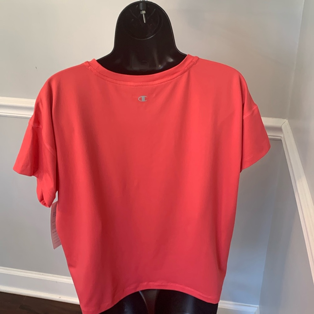 Champion Coral Craze Cropped Tee Size M NWT